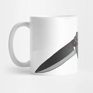 horror knife hand Mug